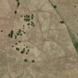 Satellite imagery of [Hrušovany-Vysočany] church t., CZ