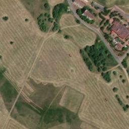 Satellite imagery of [Hrušovany-Vysočany] church t., CZ