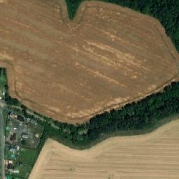 Satellite imagery of [Chorušice] church t., CZ