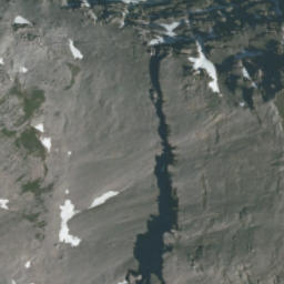 Satellite imagery of Mount Muir, CA
