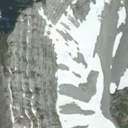 Satellite imagery of Mount Muir, CA