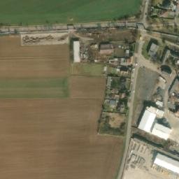 Satellite imagery of [Dolní Beřkovice] former sugar factory chimney, CZ