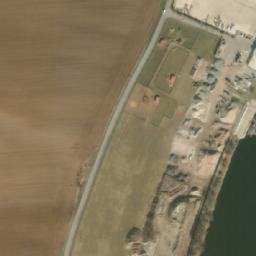 Satellite imagery of [Dolní Beřkovice] former sugar factory chimney, CZ