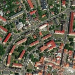 Satellite imagery of [Kadaň] town hall t., CZ