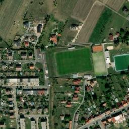 Satellite imagery of [Libáň] sugar factory chimney, CZ