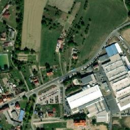 Satellite imagery of [Libáň] sugar factory chimney, CZ
