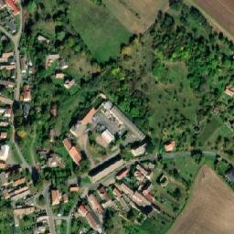 Satellite imagery of [Žerčice] church t., CZ