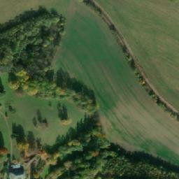 Satellite imagery of [Jičíněves] castle t., CZ