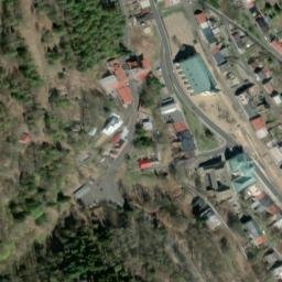 Satellite imagery of Prachárna [Jáchymov] historical t., CZ