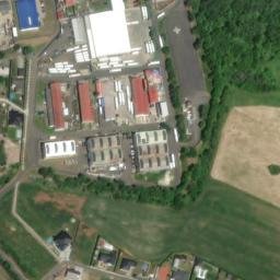 Satellite imagery of Reframo [Kadaň] factory chimney, CZ