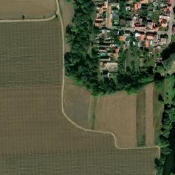 Satellite imagery of [Lenešice] church t., CZ