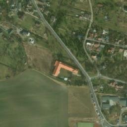 Satellite imagery of [Dobrovice] town hall t., CZ