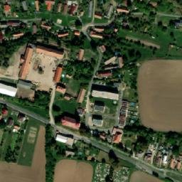 Satellite imagery of [Dětěnice - Osenice] brickyard chimney, CZ