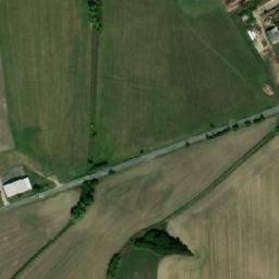 Satellite imagery of [Libáň] cemetery church t., CZ