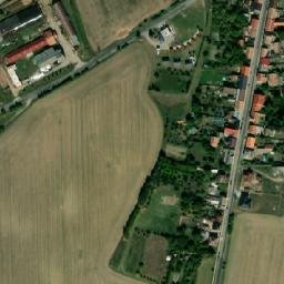 Satellite imagery of [Libáň] cemetery church t., CZ