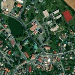 Satellite imagery of [Bezno] water t., CZ