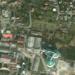 Satellite imagery of [Dobrovice] town hall t., CZ