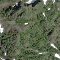 Satellite imagery of Karmutzen Mountain, CA