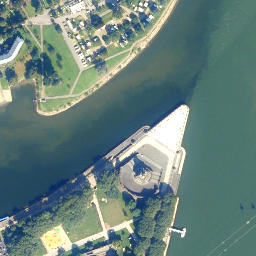 Satellite imagery of Ehrenbreitstein Fortress, DE