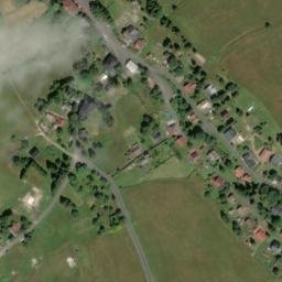 Satellite imagery of [Přebuz] church t., CZ
