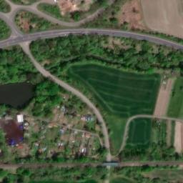 Satellite imagery of [Postoloprty] church t., CZ