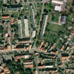 Satellite imagery of [Postoloprty] church t., CZ