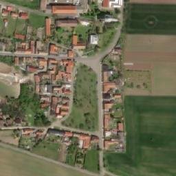 Satellite imagery of [Martiněves-Charvatce] church t., CZ