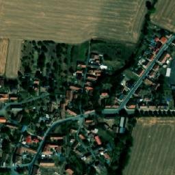 Satellite imagery of [Chomutice] church t., CZ