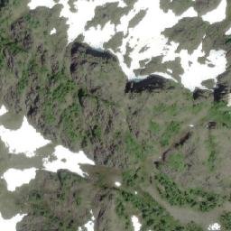 Satellite imagery of Karmutzen Mountain, CA