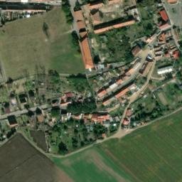 Satellite imagery of [Postoloprty] church t., CZ