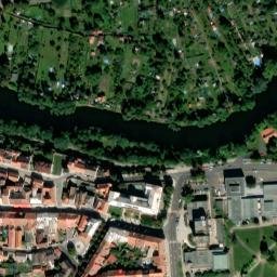 Satellite imagery of [Louny] st.Nicholas church t., CZ