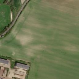 Satellite imagery of [Martiněves-Charvatce] church t., CZ