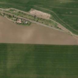 Satellite imagery of [Martiněves-Charvatce] church t., CZ