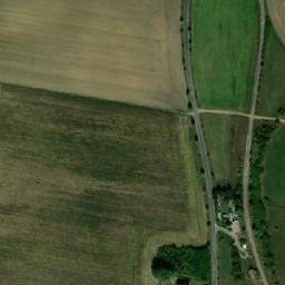 Satellite imagery of [Libáň - Psinice] church t., CZ