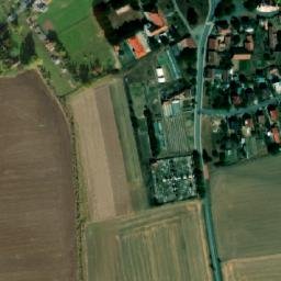 Satellite imagery of [Chomutice] church t., CZ