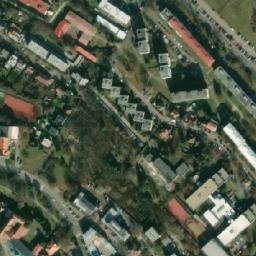 Satellite imagery of [Mělník] evangelic church t., CZ