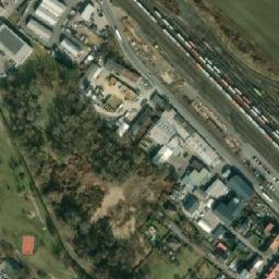 Satellite imagery of [Mělník] evangelic church t., CZ