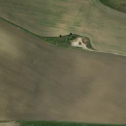 Satellite imagery of [Libáň - Psinice] church t., CZ