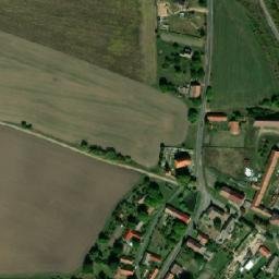 Satellite imagery of [Libáň - Psinice] church t., CZ