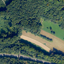 Satellite imagery of cairn, FR