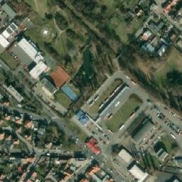 Satellite imagery of [Mělník] evangelic church t., CZ