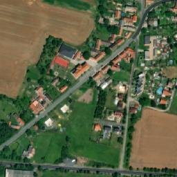Satellite imagery of [Mělnické Vtelno] church t., CZ