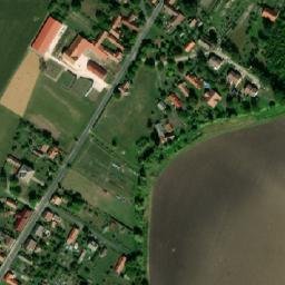 Satellite imagery of [Libáň - Psinice] church t., CZ