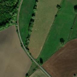 Satellite imagery of [Libáň - Psinice] church t., CZ