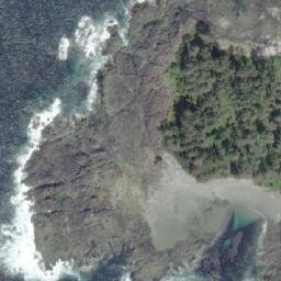 Satellite imagery of Kwakiutl Point, CA