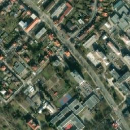 Satellite imagery of [Mělník] evangelic church t., CZ