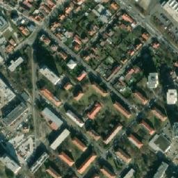 Satellite imagery of [Mělník] evangelic church t., CZ