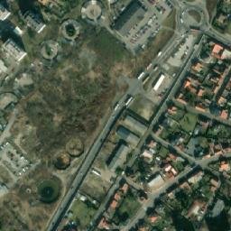 Satellite imagery of [Mělník] sugar factory chimney, CZ
