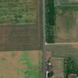 Satellite imagery of [Chbany] heat plant chimney, CZ