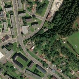 Satellite imagery of [Kraslice] church t.,, CZ
